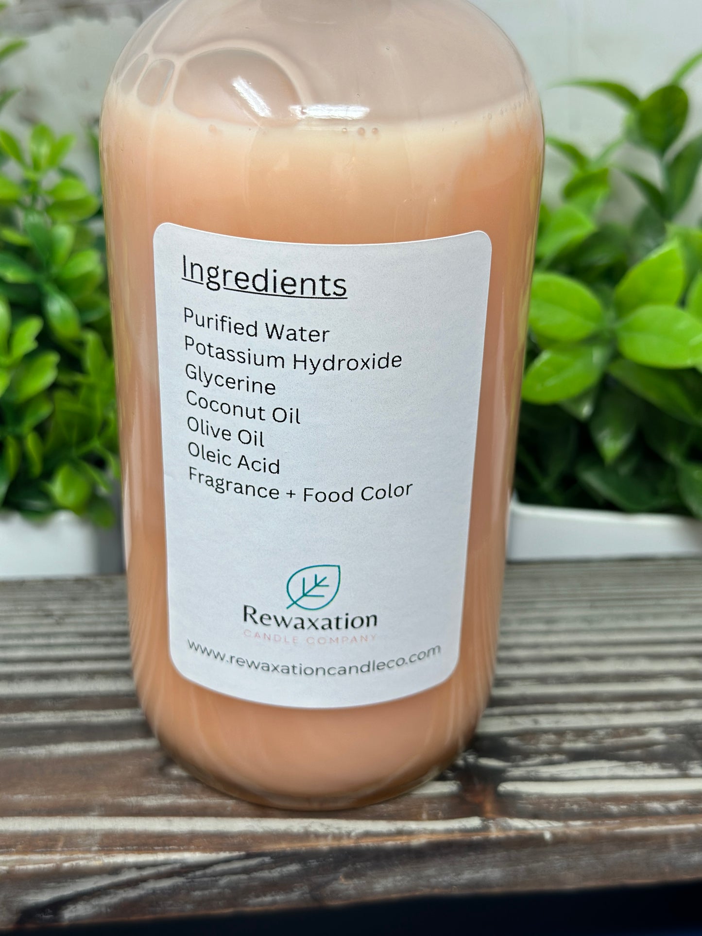 Ingredients for our liquid soap