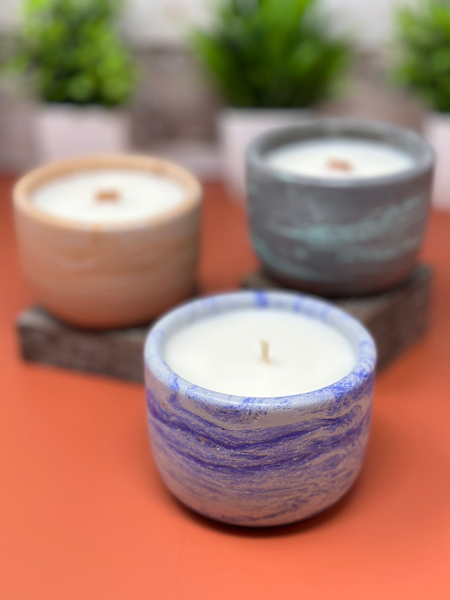Cement Candle Vessels